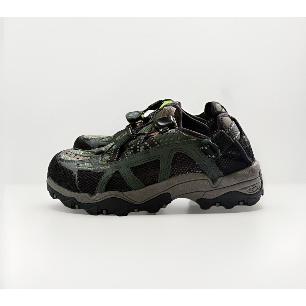 Salomon Contagrip Trail Hiking Shoes Women’s 5.5 Gray Mesh Running Sneakers